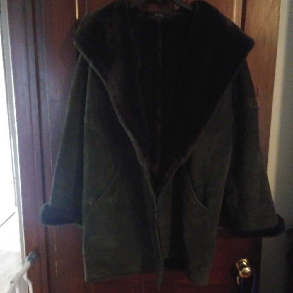 Leather coat